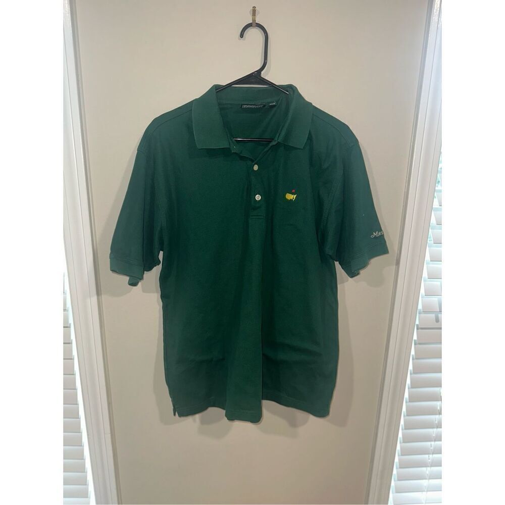 Masters - Amen Corner 60's Two-Ply Double Mercerized Green Polo Shirt Size Large